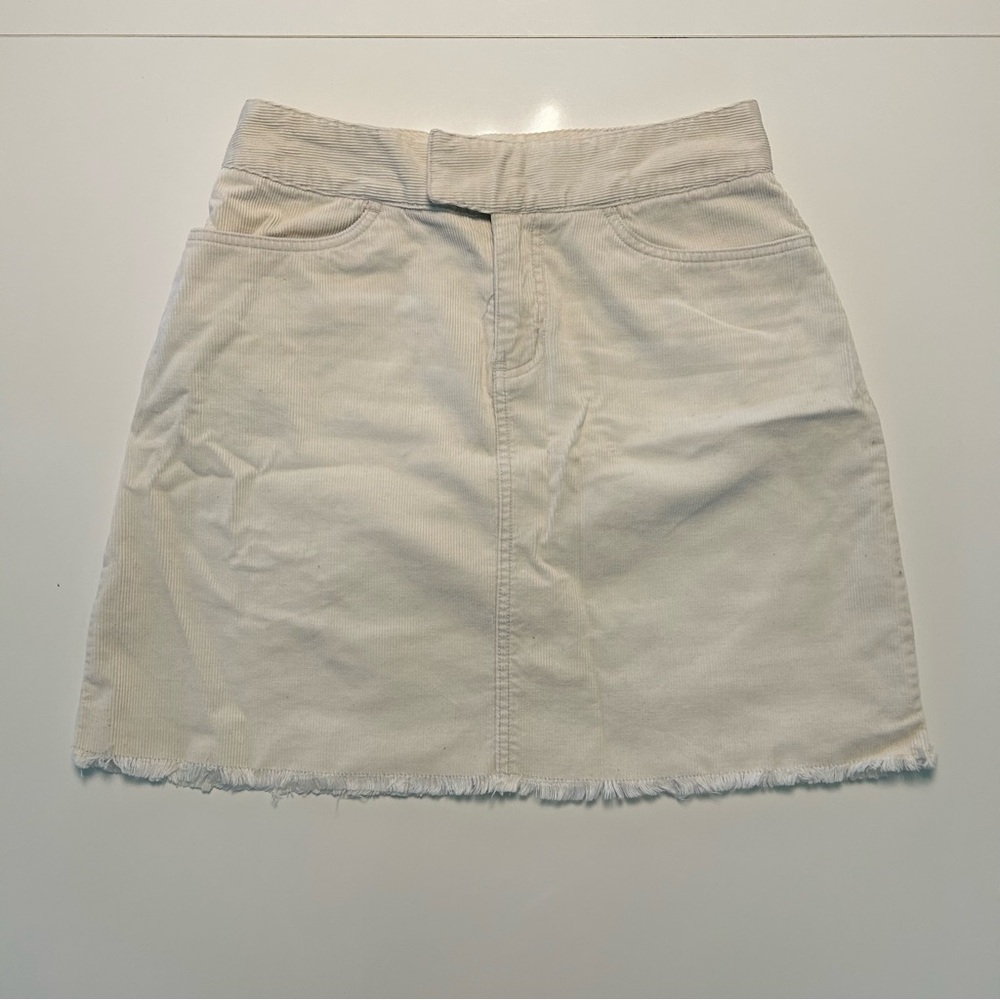 Twik Tan and White Mini Skirt Casual Resort Wear